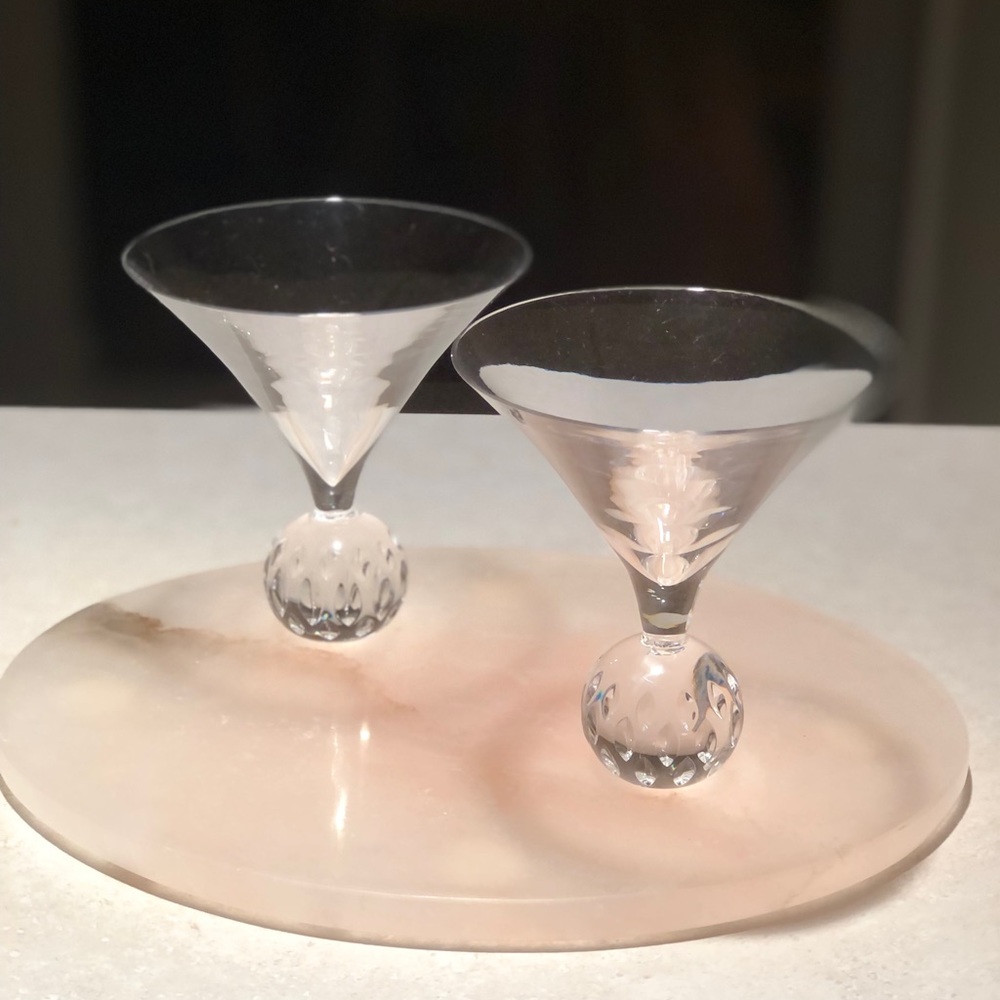 Saint-Louis St. Louis Crystal Martini glasses set of 2